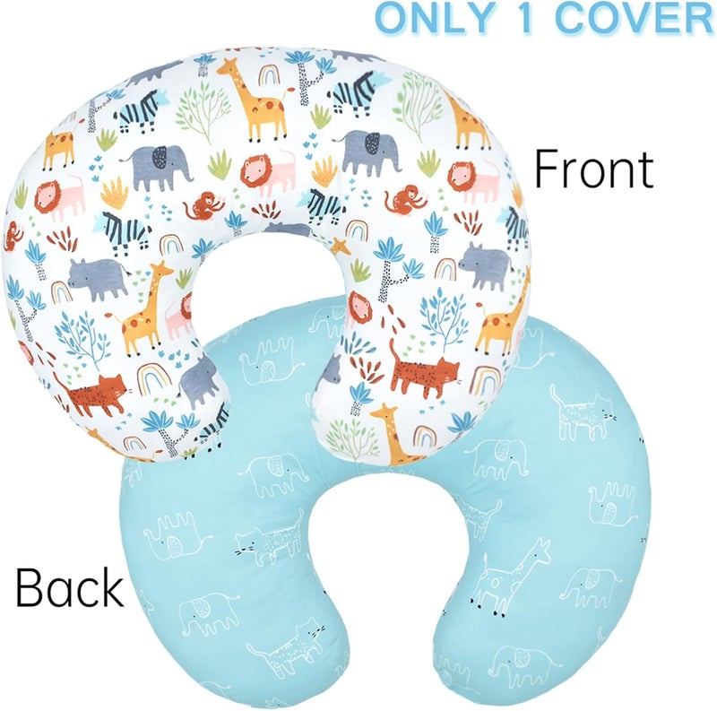 Winmany Baby Nursing Pillow Cover Newborn Removable Breastfeeding Pillowcover Cute Pattern Girls Boys Nursing Pillowcase for Breast and Bottole Feeding - Image 2